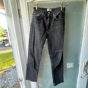 AGOLDE 90s Pinch Waist Jean- Charcoal/Black